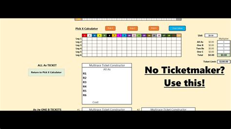 pick 6 calculator|Ticket Cost Calculator .